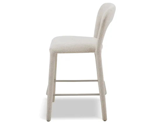 Coren Counter Stool - Grey, Metal, 93.5cm H