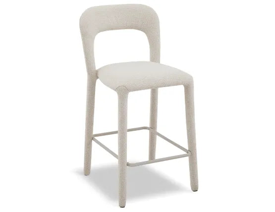Coren Counter Stool - Grey, Metal, 93.5cm H