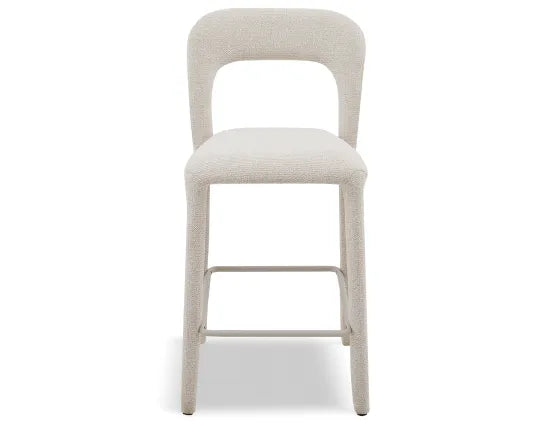 Coren Counter Stool - Grey, Metal, 93.5cm H