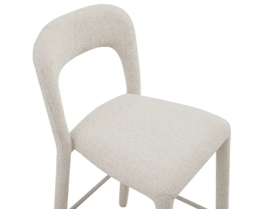 Coren Counter Stool - Grey, Metal, 93.5cm H