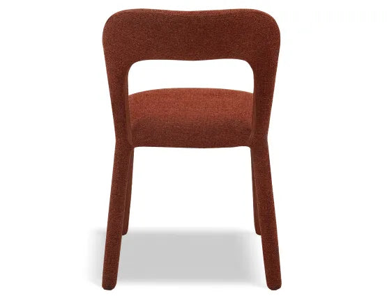 Coren Dining Chair - Terracotta, Wood
