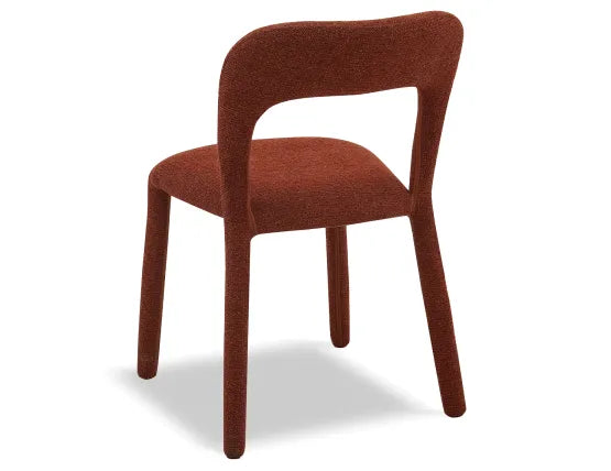 Coren Dining Chair - Terracotta, Wood