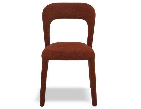 Coren Dining Chair - Terracotta, Wood
