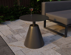 Corvo Outdoor Side Table - Charcoal