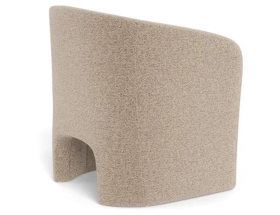 Cove Lounge Chair - Beige, Boucle