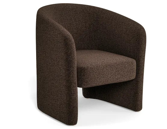 Cove Lounge Chair - Cacao, Boucle