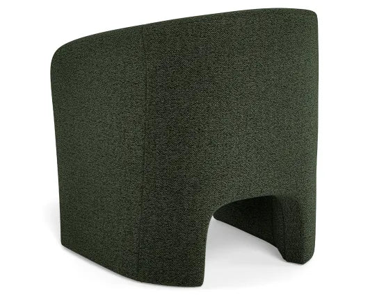 Cove Lounge Chair - Green, Boucle