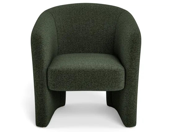 Cove Lounge Chair - Green, Boucle