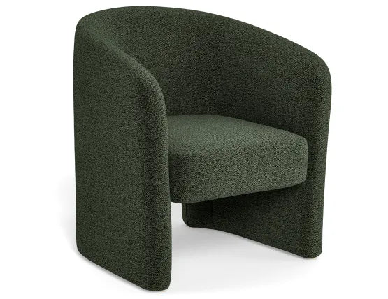 Cove Lounge Chair - Green, Boucle