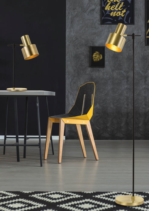 Croset Floor Lamp - Black, Gold
