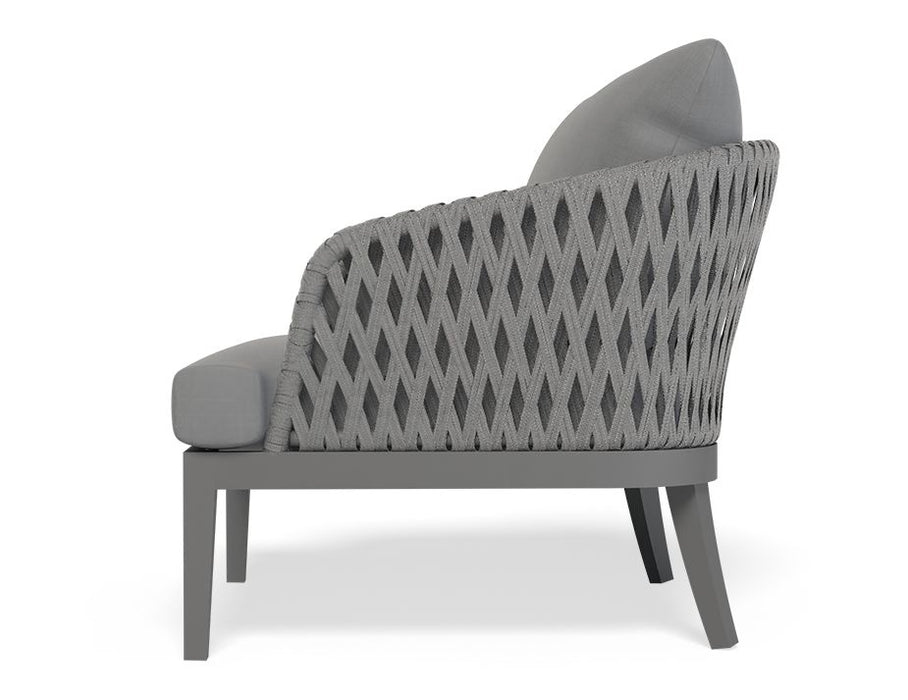 Alma Lounge Chair - Outdoor - Single - Charcoal - Dark Grey Cushion