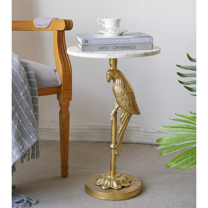 Marble Perch Accent Table