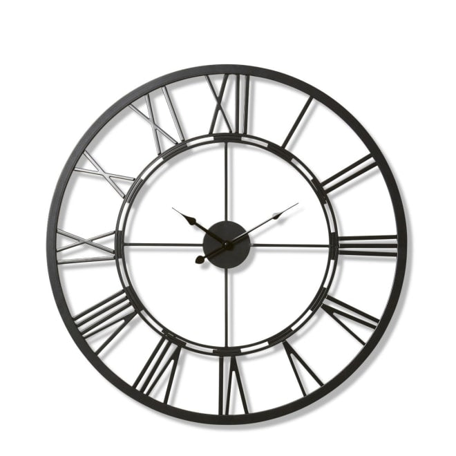 Kingston Wall Clock - Black, 70cm (H)
