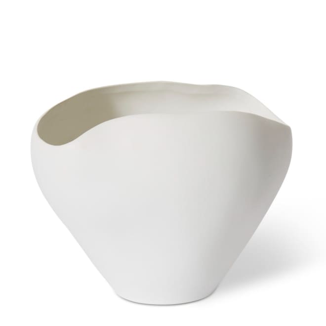 Zelma Vase - Matt White, 22cm (H)