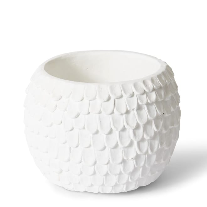 Eason Pot - White, 19cm (H)