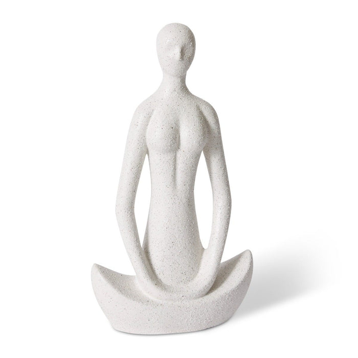 Meditation Sculpture - White, 34cm (H)