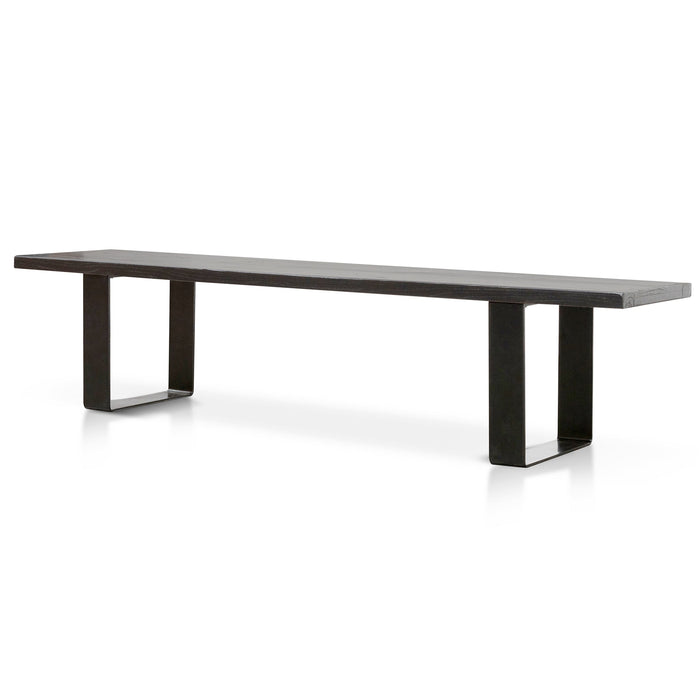 CDB6065 2m Reclaimed Wood Bench - Black