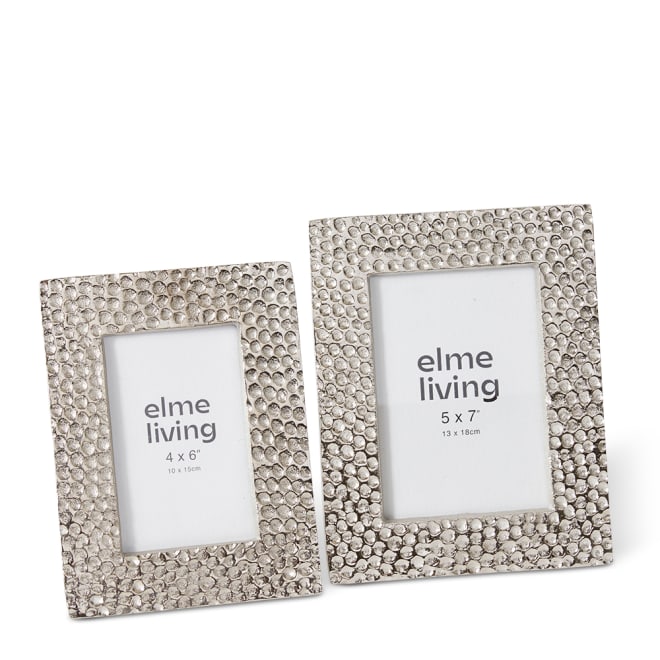 Tiva 4 x 6" Photo Frame - Nickel, 19cm (H)