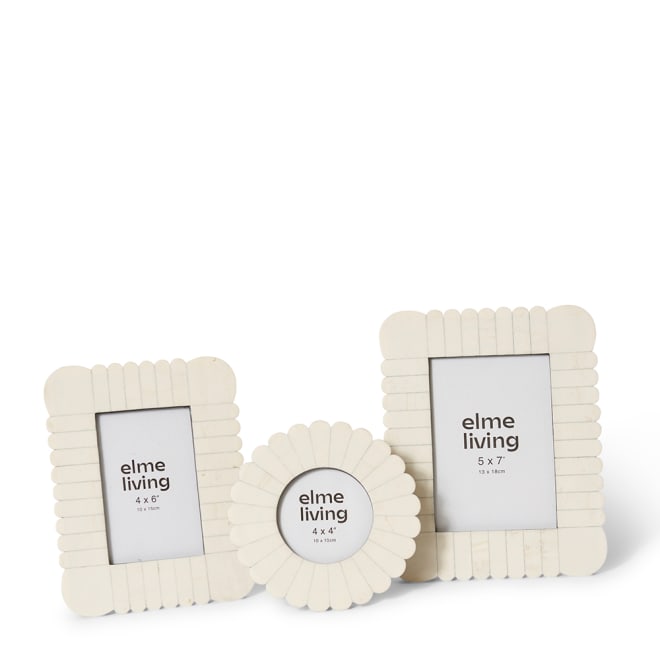 Senan 5 x 7" Photo Frame - Cream, 21cm (H)