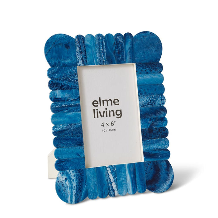 Senan 4x6" Photo Frame - Blue/White, 23cm (H)