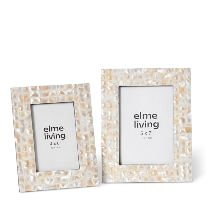 Anjali 5 x 7" Photo Frame - Pearl, 21cm (H)