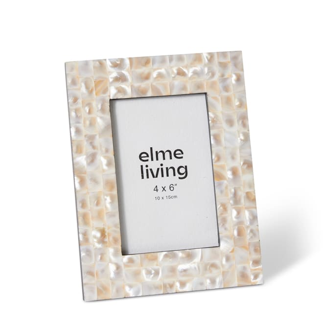 Anjali 4 x 6" Photo Frame - Pearl, 19cm (H)