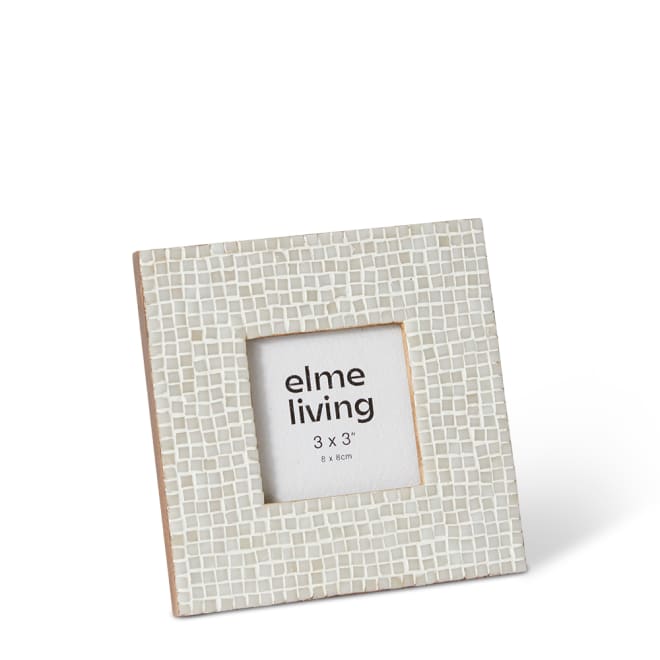 Cambria 3 x 3" Photo Frame - White, 11cm (H)