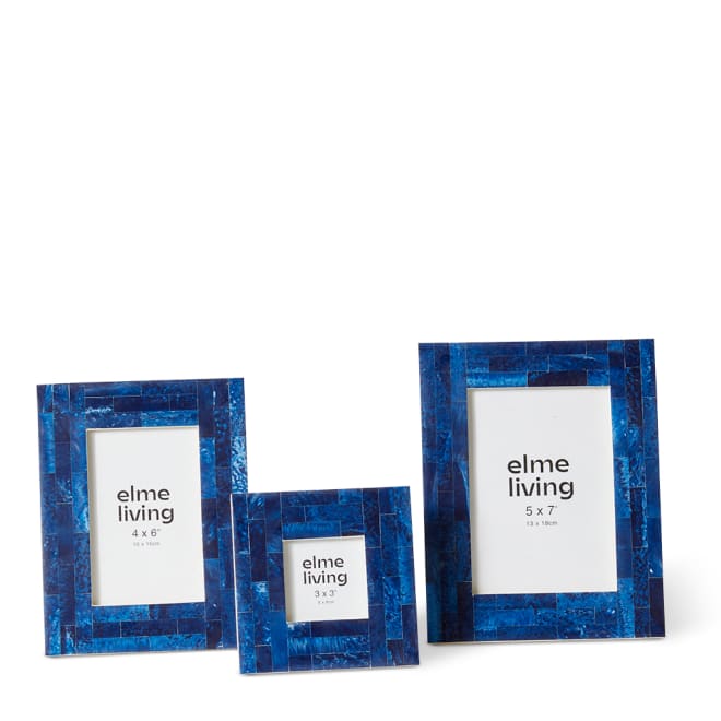 Emerson 3 x 3" Photo Frame - Blue, 11cm (H)