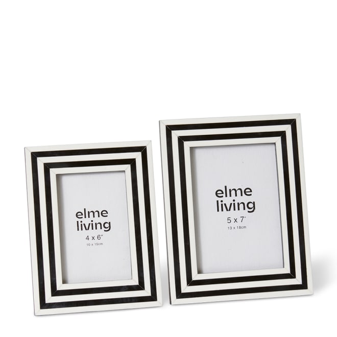 Libby 4 x 6" Photo Frame - Black/White, 23cm (H)
