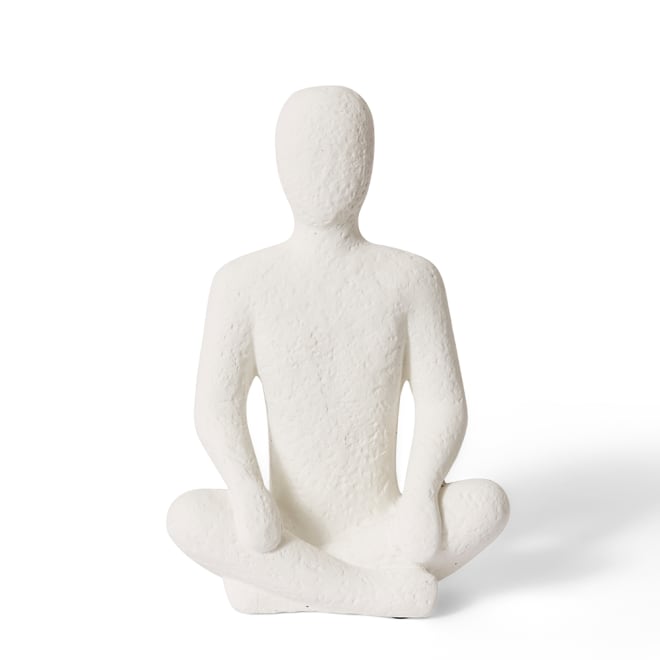 Meditative Sculpture - White, 28cm (H)