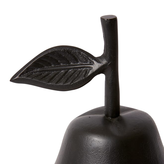 Pear Sculpture - Black, 22cm (H)
