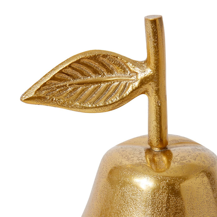 Pear Sculpture - Gold, 22cm (H)