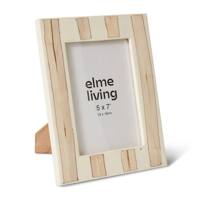 Hetuwa 5x7" Photo Frame - Cream/Natural, 24cm (H)