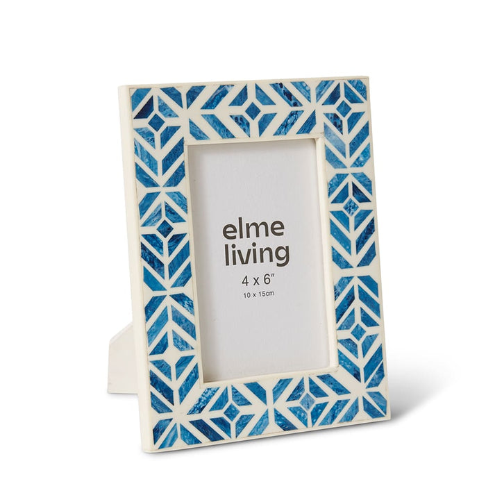 Madira 5x7" Photo Frame - Blue/White, 22cm (H)