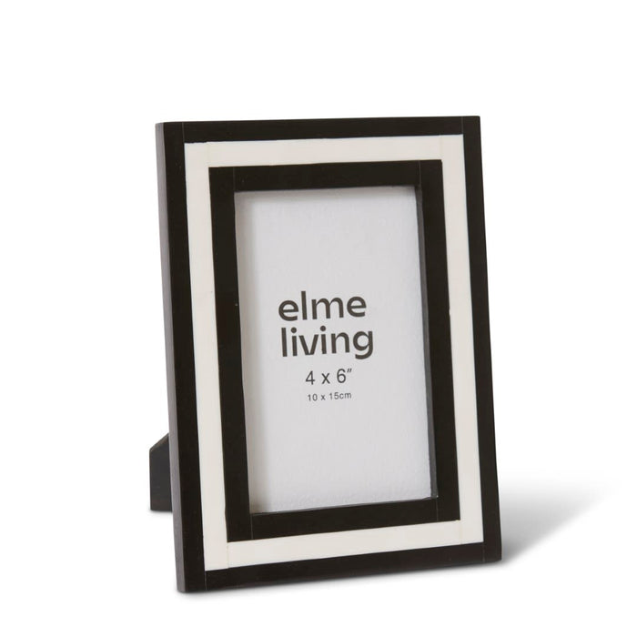 Jeewana 4x6" Photo Frame - White/Black, 20cm (H)