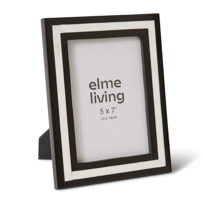 Jeewana 5x7" Photo Frame - White/Black, 23cm (H)