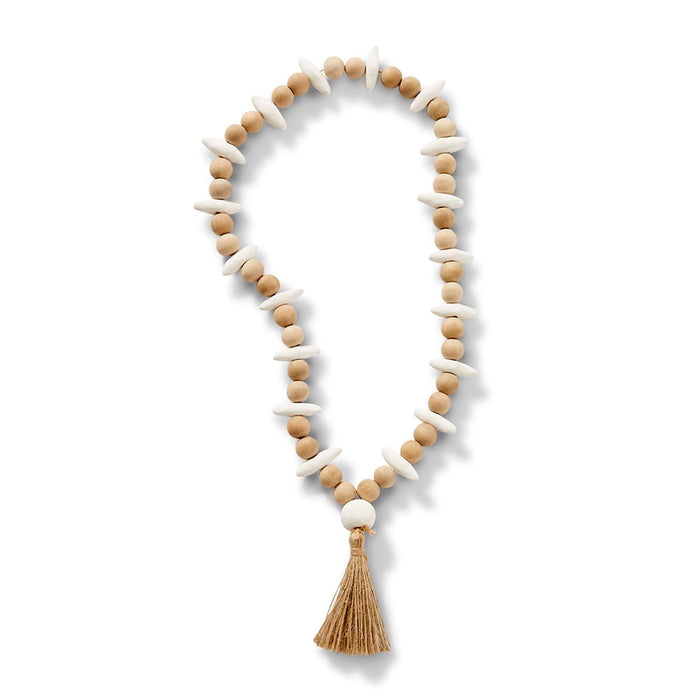 Sorrento Décor Beads - Natural/White, 60cm (H)