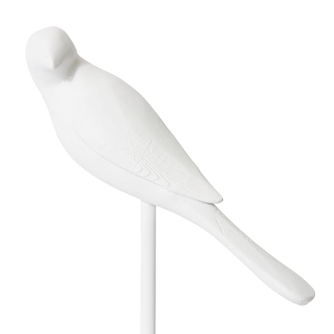 Amy Bird Sculpture - White, 27cm (H)