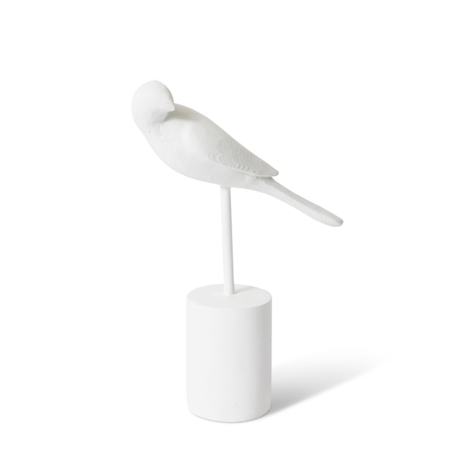 Amy Bird Sculpture - White, 27cm (H)