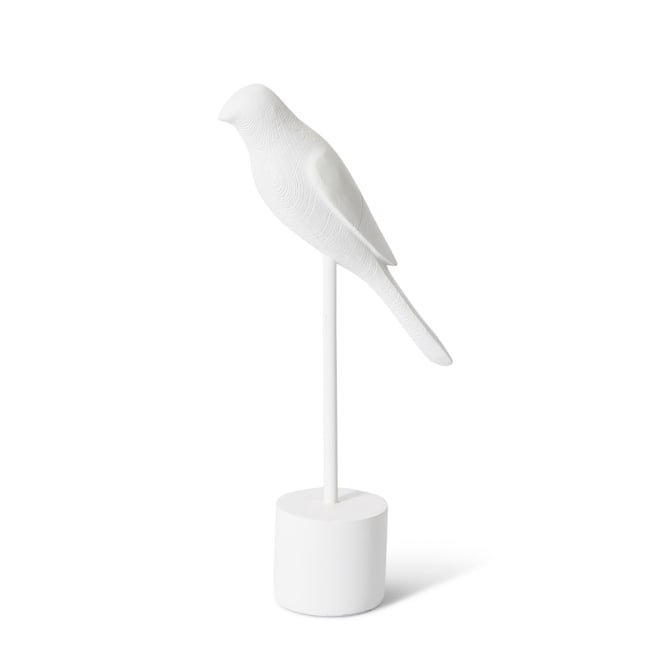 Amy Bird Sculpture - White, 32cm (H)