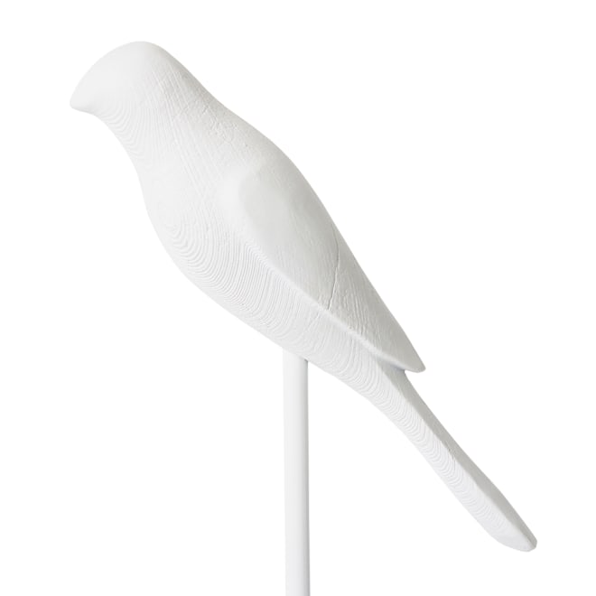 Amy Bird Sculpture - White, 35cm (H)