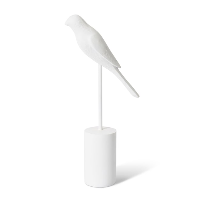Amy Bird Sculpture - White, 35cm (H)