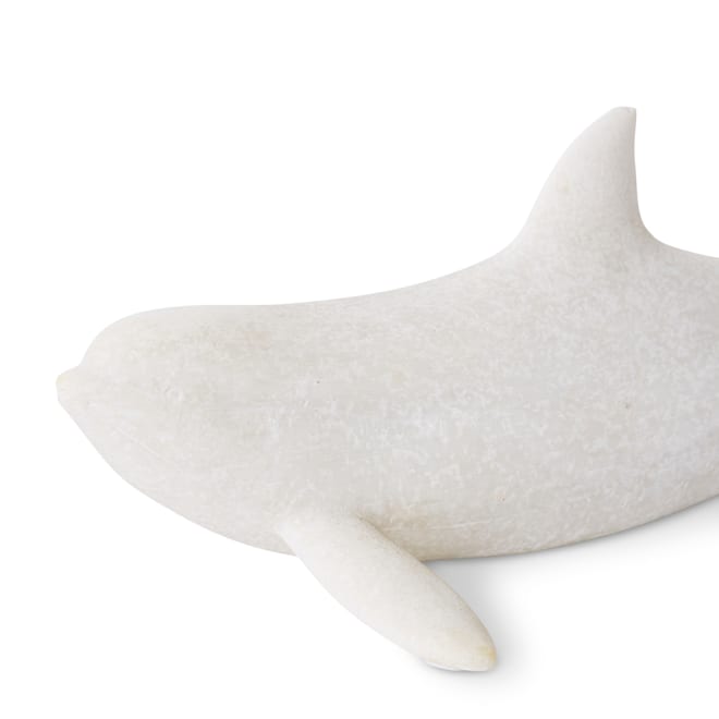 Dolphin Sculpture - White, 12cm (H)