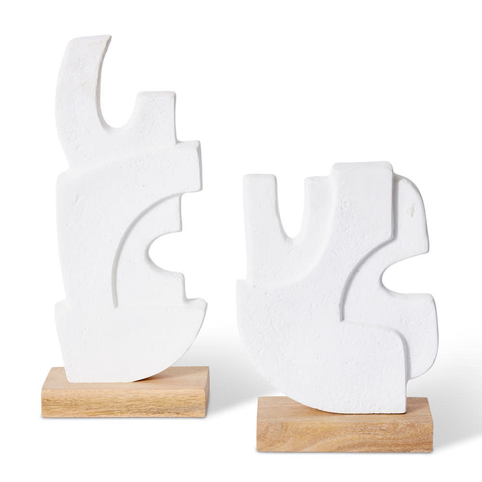 Muzaffar Sculpture - White/Natural, 34cm (H)