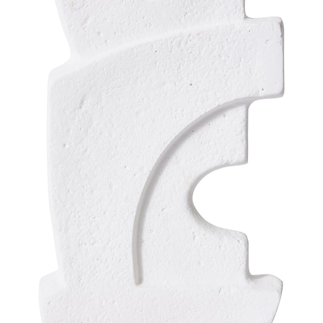 Muzaffar Sculpture - White/Natural, 48cm (H)