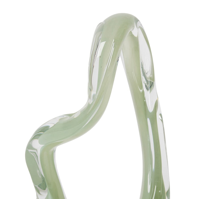 Hyder Sculpture - Sage/Clear, 35cm (H)