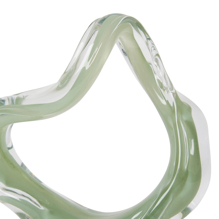 Hyder Sculpture - Sage/Clear, 24cm (H)