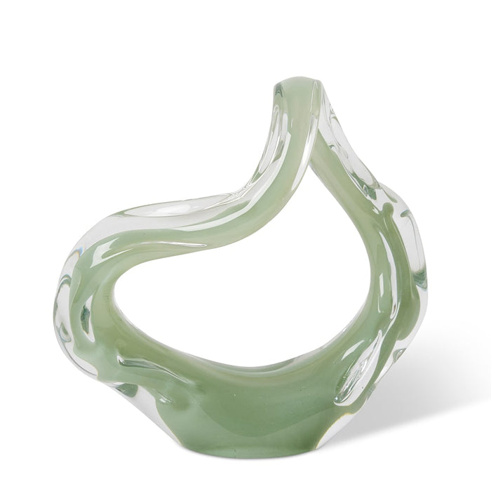 Hyder Sculpture - Sage/Clear, 24cm (H)