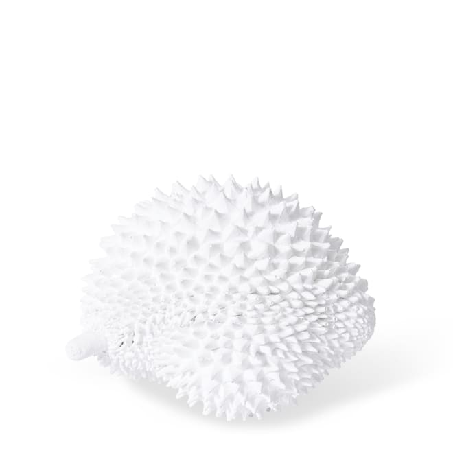 Durian Sculpture - White, 17cm (H)