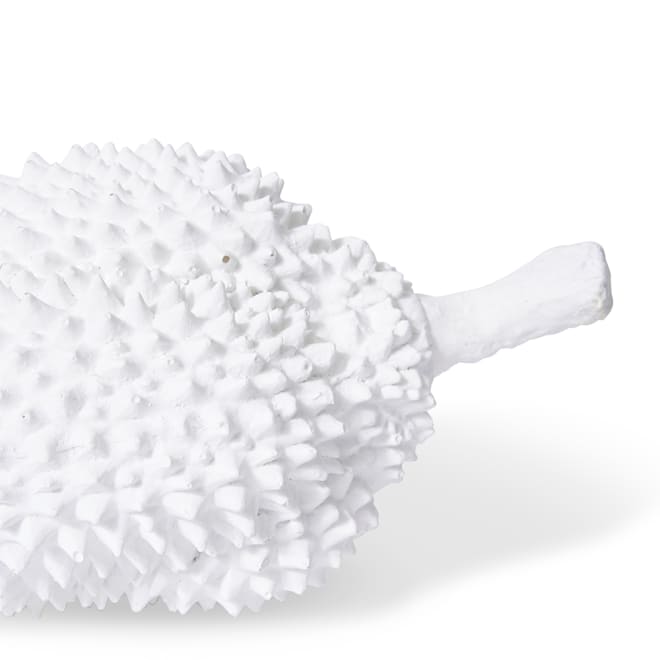 Durian Sculpture - White, 16cm (H)